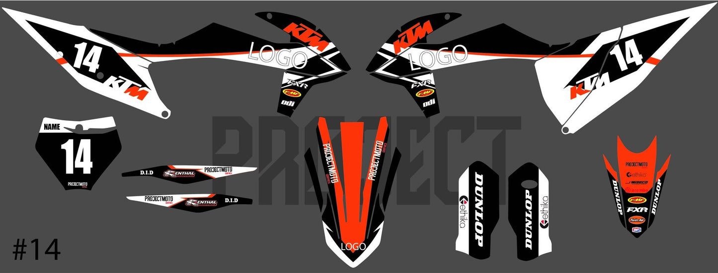 Slash (White/Black/Orange) for KTM