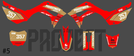 Stripe (Red/Tan) for CRF 110