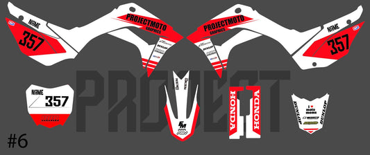 Stripe (White/Red) for CRF 110