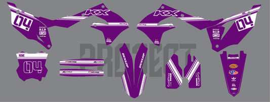 Simple (purple/white) for Kawasaki